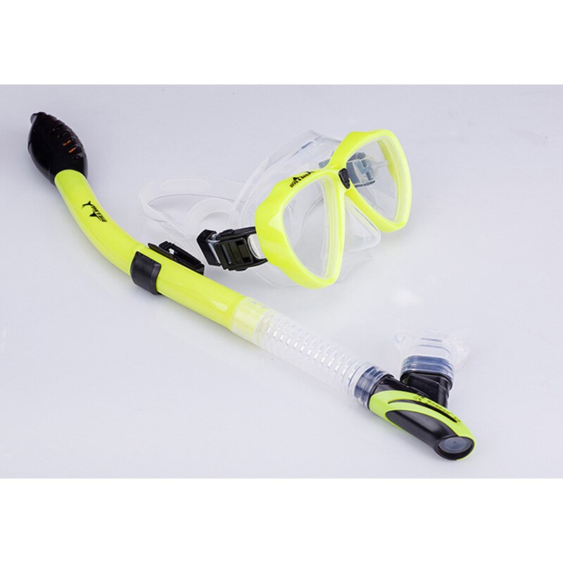 Zwemmen duiken scuba anti-condens bril siliconen masker snorkelbril + snorkelset