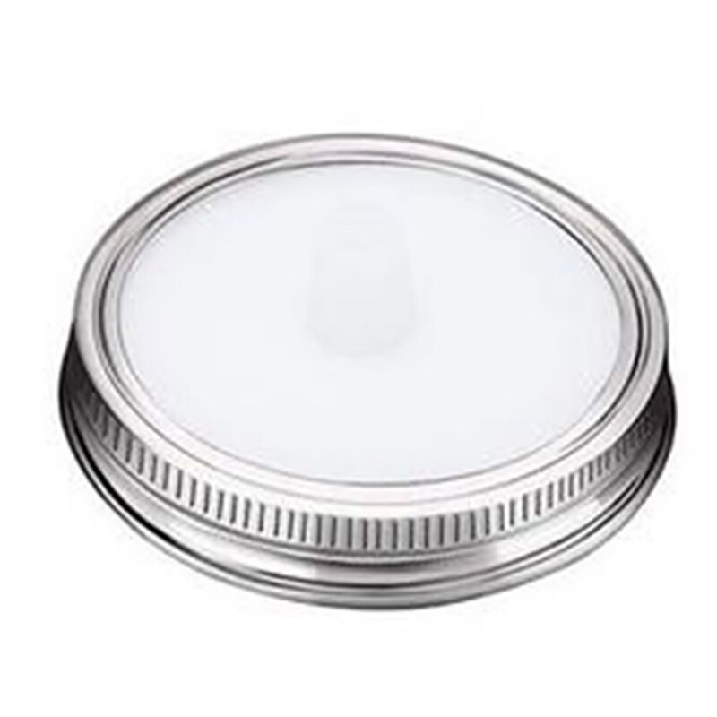 Brede Mond Mason Pot Deksels Siliconen Deksels Met Verzegelde Ring Waterloze Luchtsluis Gisting Deksels Voor Zuurkool Kimchi Pickles: W