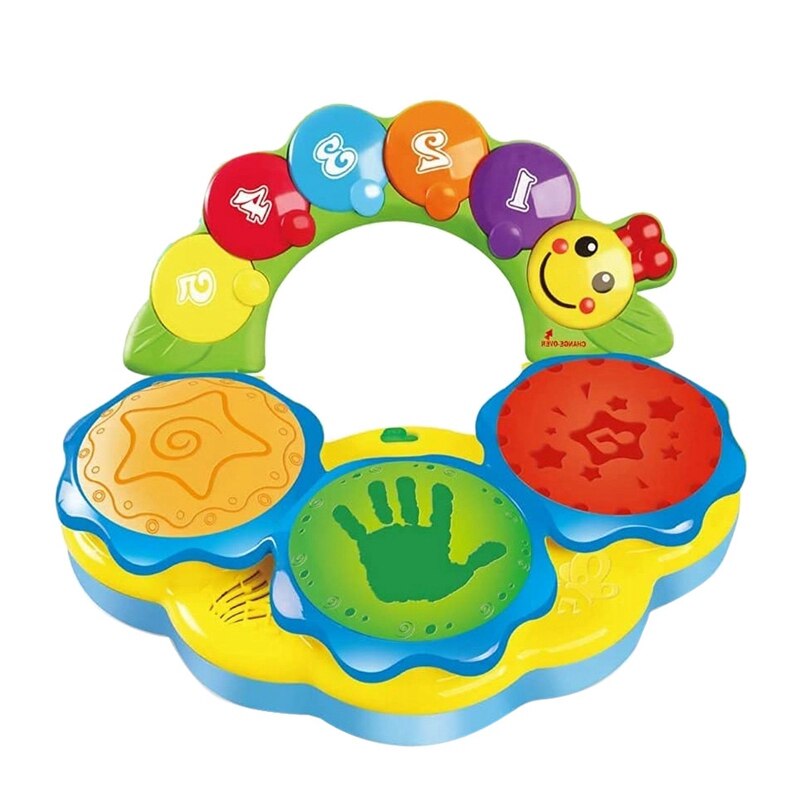 Portable Musical Drums Piano Musical Instrument Baby Toys Early Education Music/Lights/Funny Sounds Toys Toddlers