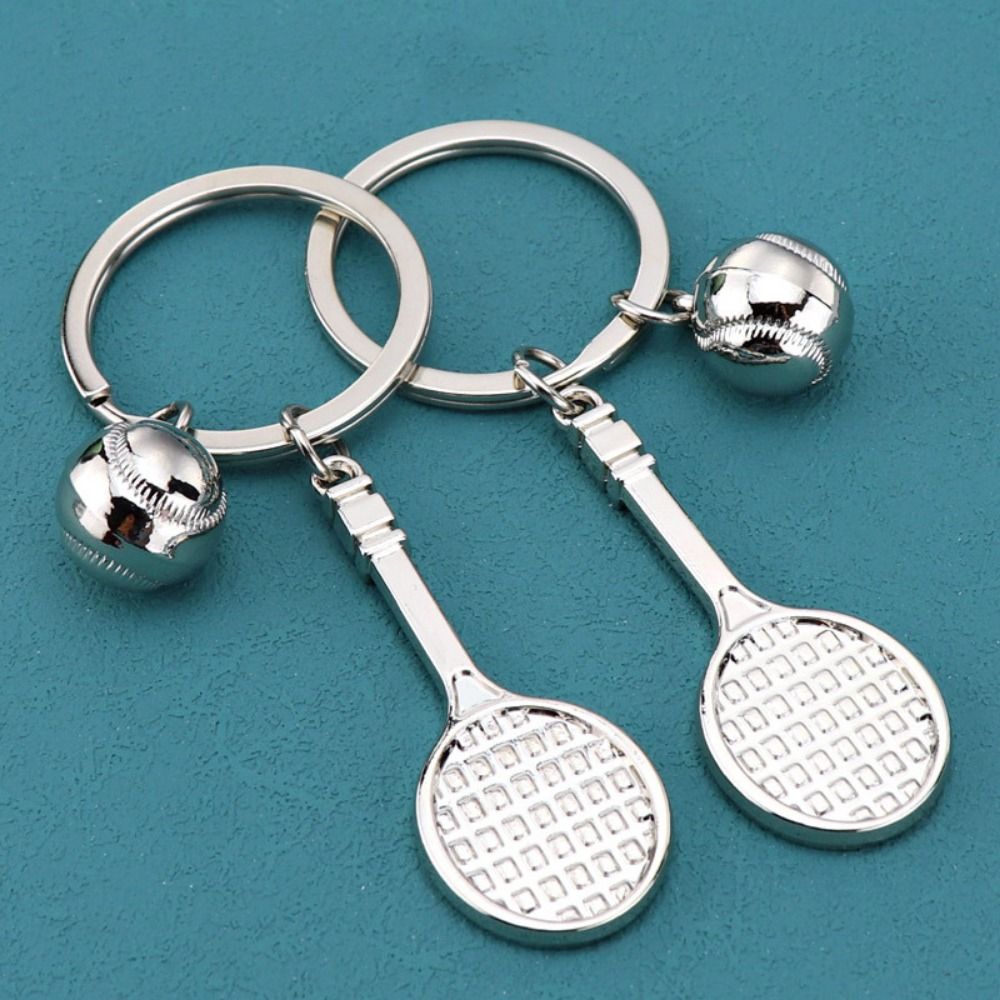 Boxing glove fitness keychain baseball barbell dumbbell fitness equipment keychain strength sports alloy baseball keychain