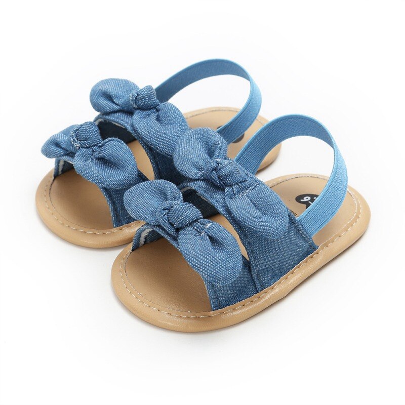 Nettes Art Mädchen Schuhe Sommer Atmungsaktive Anti-Rutsch Bogen Schuhe Sandalen Kleinkind Weiche Sohlen Schuhe: E / 13