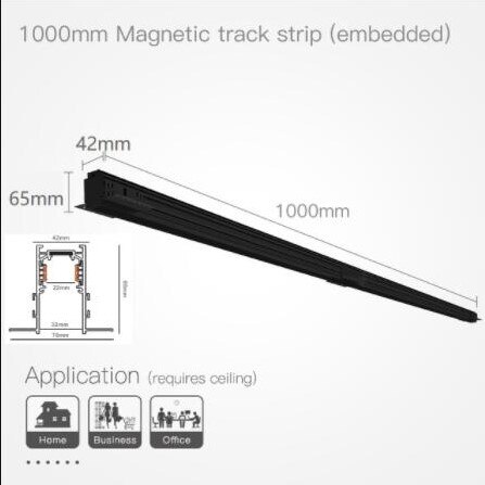 Verstelbare Magnetische LED Verlichting Track Spotlight Draaibare Track Verlichting Villa Kleding Winkel Verlichting Armatuur Plafond Rail Lampen