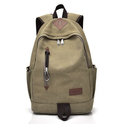 Grote Canvas Rugzak Man Grote Leisure Multifunctionele Back Pack Mannen Bagpack Laptop Schooltas Rugzak Mannelijke: khaki