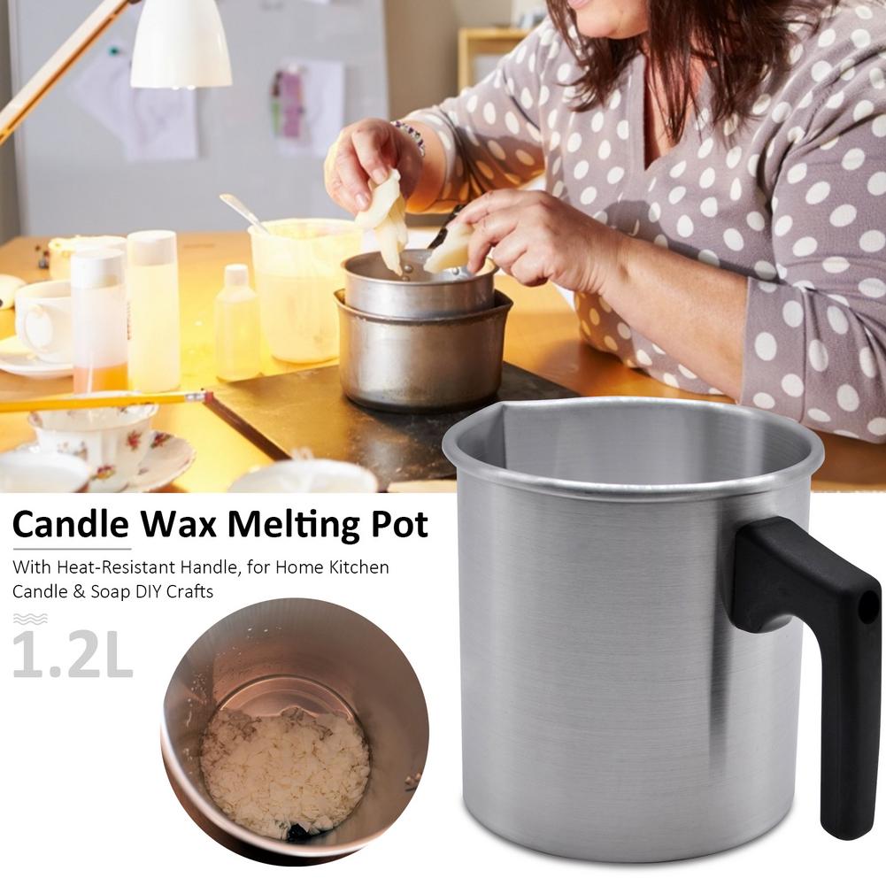 1.2L Candle Melting Pot Wax Melting Cup Dripless Candle Making Pouring Pot Candle Making Tools Accessries