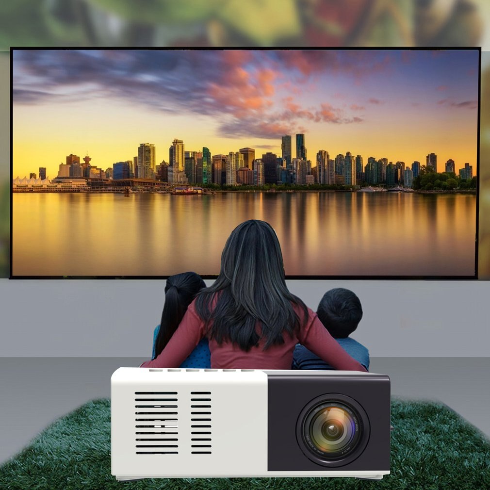 Mini Proiettore J9 - Full HD LED - Interfacce Multimediali HDMI, USB, AV - Beamer Domestico