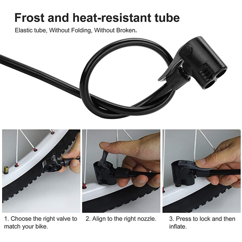 Mini Fiets Pomp, Draagbare Voet Activated Fiets Pomp, Bike Tire Pomp Voor Basketballen, Voetballen En Mountainbike