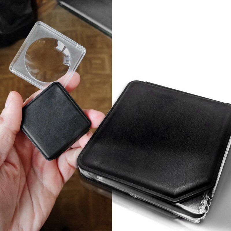 Loupe à main 10X Loupe Portable 50MM Loupe de poche rétractable pliable bijoux Loupe carrée Lupe de lecture