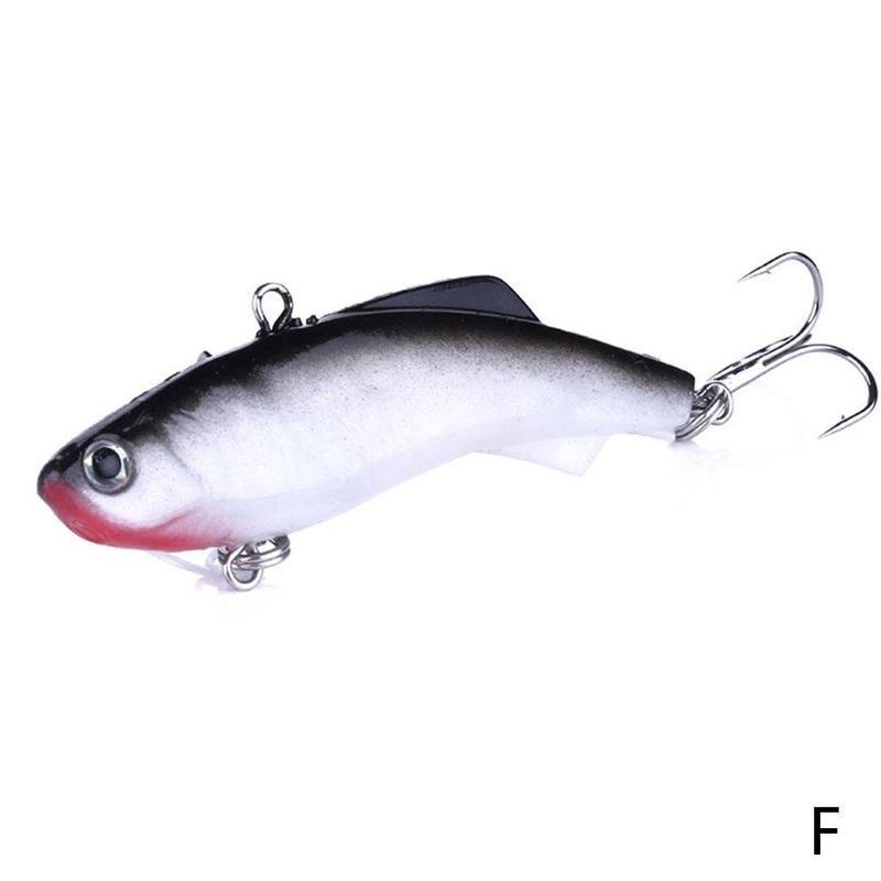 Señuelo para pesca en hielo Vib, cebo de plomo suave, 7,5 cm, 17,2g, aparejo de cebo Artificial, accesorios de hundimiento: 6