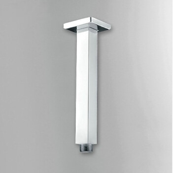 30cm firkantet kobber brusersæt til brusehovedholder vægmonteret forkromet bruserstang i badeværelset