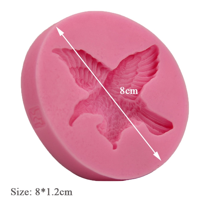 Siliconen zeepmal in de vorm van een adelaar, dier, doe-het-zelf, voor chocolade, fondant zeepmallen, mallen voor jabon taartdecoratie, handgemaakte zeepmal