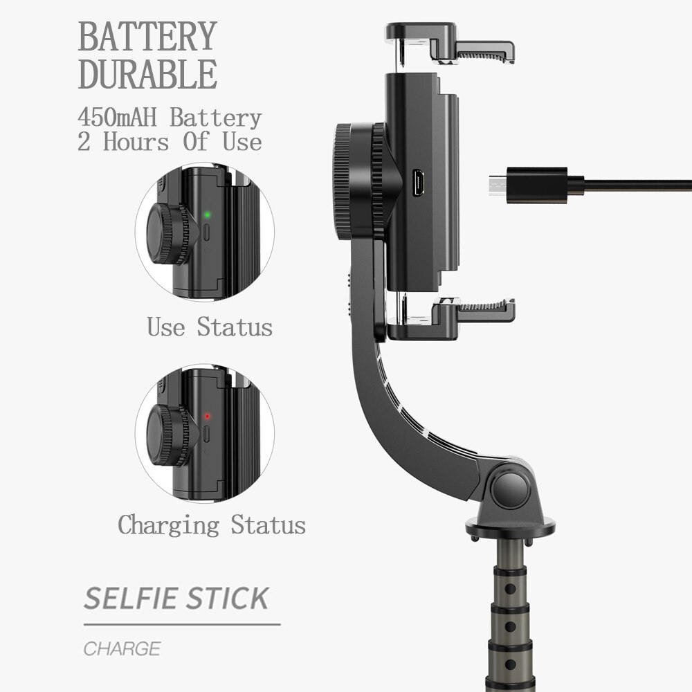 Phone Tripod Anti-Shake Bluetooth Selfie Stick Stabilizer Video Record Universal Handheld Smartphone Gimbal Stabilizers Tripods