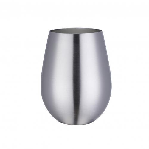 304 Stainless Steel Wine Glasses Coffee Drink Beverage Beer Drinkware Water Cup Stainless Steel Drinking Cup Kitchen Bar: Silver