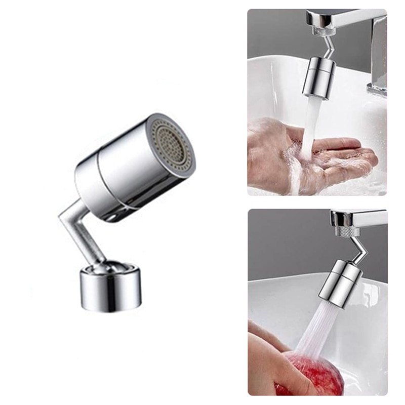 1PC Innovative Universal Splash Filter Faucet 720 Degrees Rotatable Water Spray Head With 4-layer Net Filter Prevent Dripping