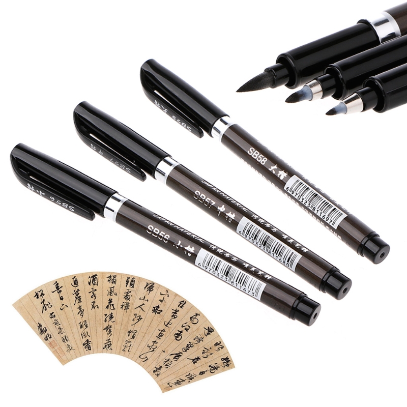 Lápiz de tinta para caligrafía japonesa y China, 1 unidad, herramienta de escritura y dibujo artesanal