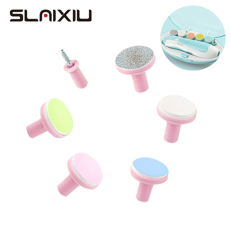 6Pcs Baby Nail Trimmer Accessoires Baby Nail Trimmer Slijpen Heads Kids Zuigeling Nail Trimmer Hoofd Vervanging