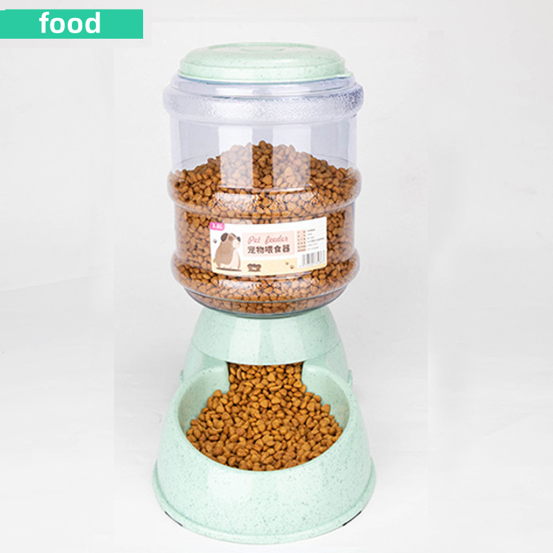 Cuencos alimentadores para mascotas de gran capacidad, cuenco de comida para perros pequeños, dispensador automático de agua, cuencos para gatos, cuencos de alimentación para mascotas, cuenco de agua para beber: Gris