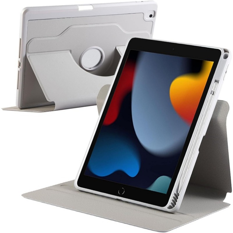 Funda giratoria para iPad 10,2 7th 8th 9th Pro 10,5 Air 3 10,5 , funda con portalápices, soporte resistente a prueba de golpes: IPad Pro 12,9 / Negro