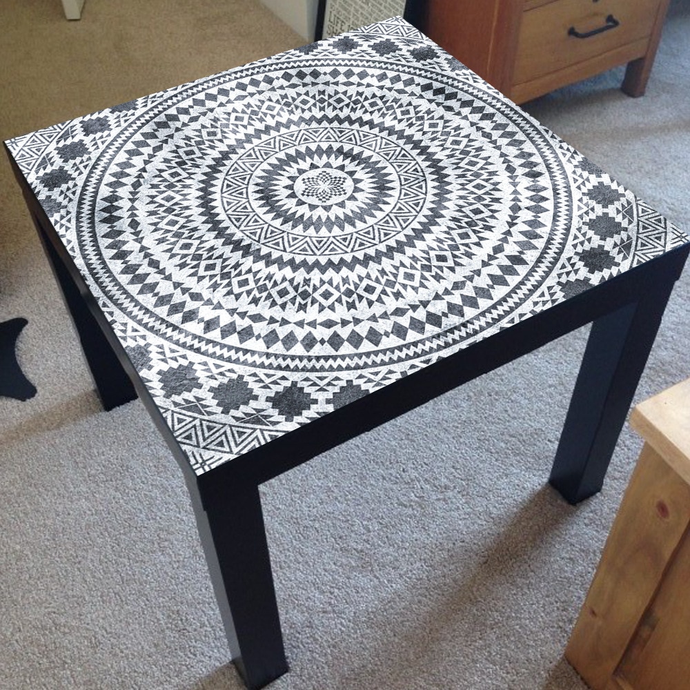 55*55cm mandala tyylistä pvc-pöytätarraa kahvila-baariin itseliimautuva tee-se-työpöytä kunnostustarra vedenpitävä pöytäliinapäällinen sisustus