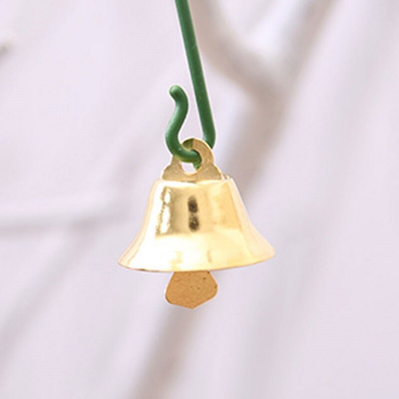 10 stks/partij Rvs Bells Kerst Jaar Kerstboom Decoraties Hangers Kleine Mini Bell Ornament Goud/Zilver Leuke