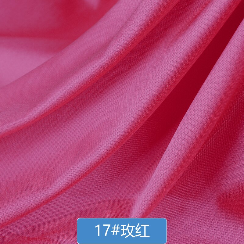 Eis seide tuch Perlglanz Künstliche seide Vorhang stoff Bankett bühne vorhang NäHenne Hochzeit hintergrund weihnachten stoff: 17Rose rot Farbe