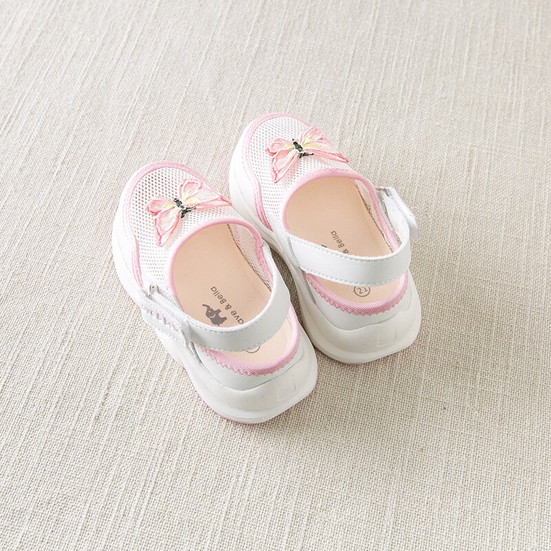 DB13759 dave bella baby girl summer sandals white butterfly sandals cute brand shoes baby sandals