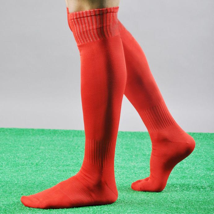 Warm Fall Winter Cool Mens Socks Sport Football Soccer Long Socks Near Knee High Sock Baseball Hockey Yellow Blue Socks #j2p: Red