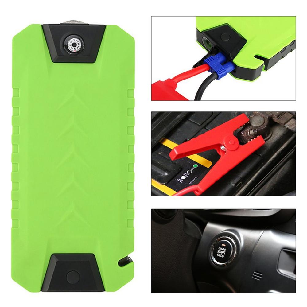 Multifunctionele Ultra Dunne Auto Jump Starter Power Bank 20000 Mah 600A Auto Acculader Booster Met Kompas