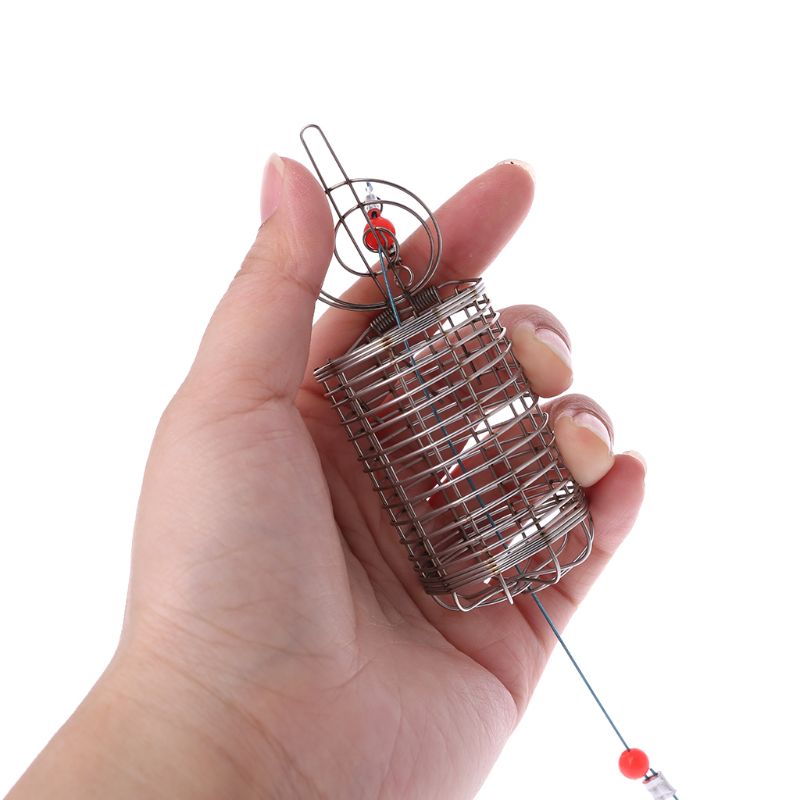 Aquarium Garnalen Kleine Aas Feeder Kooi Droog Spinazie Voeden Mand Voor Vis Drijvende Voedsel Voeden Lokken Kooi Garnalen Catch Holder