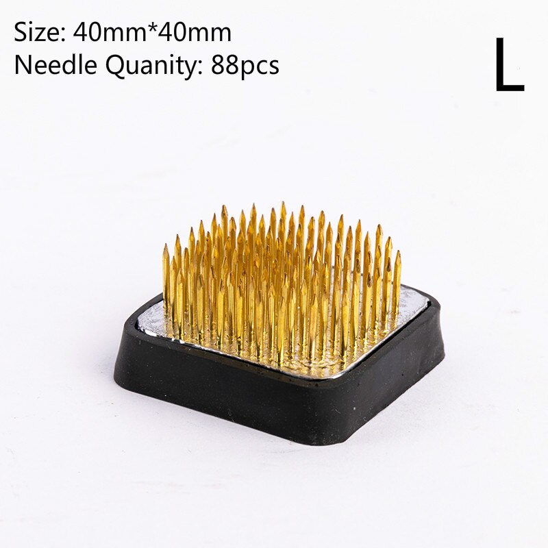 Japanse Ikebana Kenzan Pin Art Vaste Gereedschap Bloem Insert Base Holder Pin Lood Koperen Naald Pin Bloem Regelen Tool: L