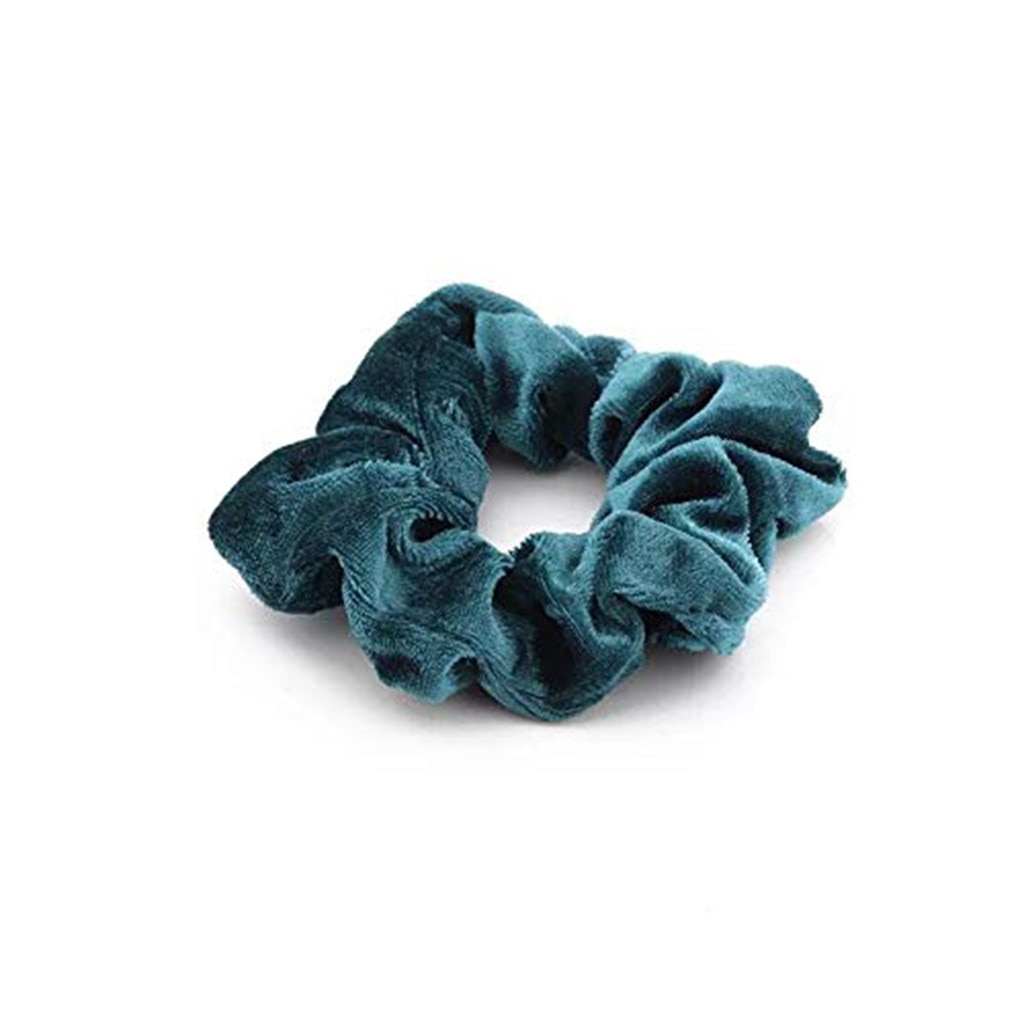 40 Pcs Vintage Hair Scrunchies Stretchy Velvet Scrunchie Pack Women Elastic Hair Bands Girl Headwear Plain Rubber Hair Ties 10.2