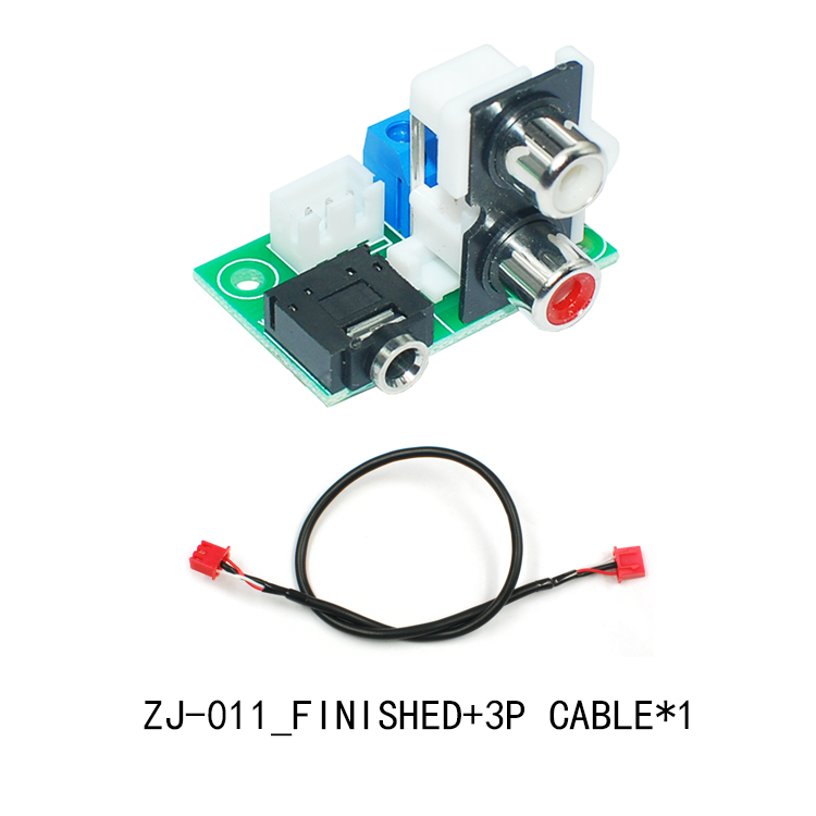 CIRMECH Audio adapter earphone Jack 3.5 mm Audio Socket PCB Adapter to 2.54 mm RCA to 3pin: Blue
