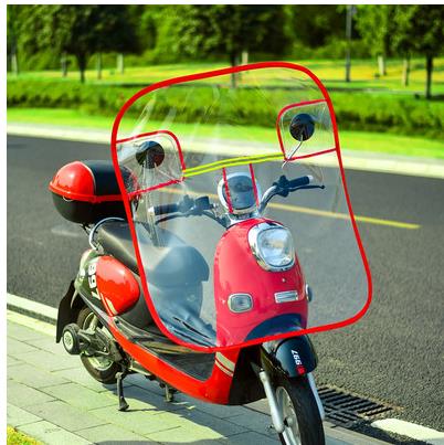 Elektrisk motorcykel forrude gennemsigtigt batteri øger frontruden  cd50 q02: F