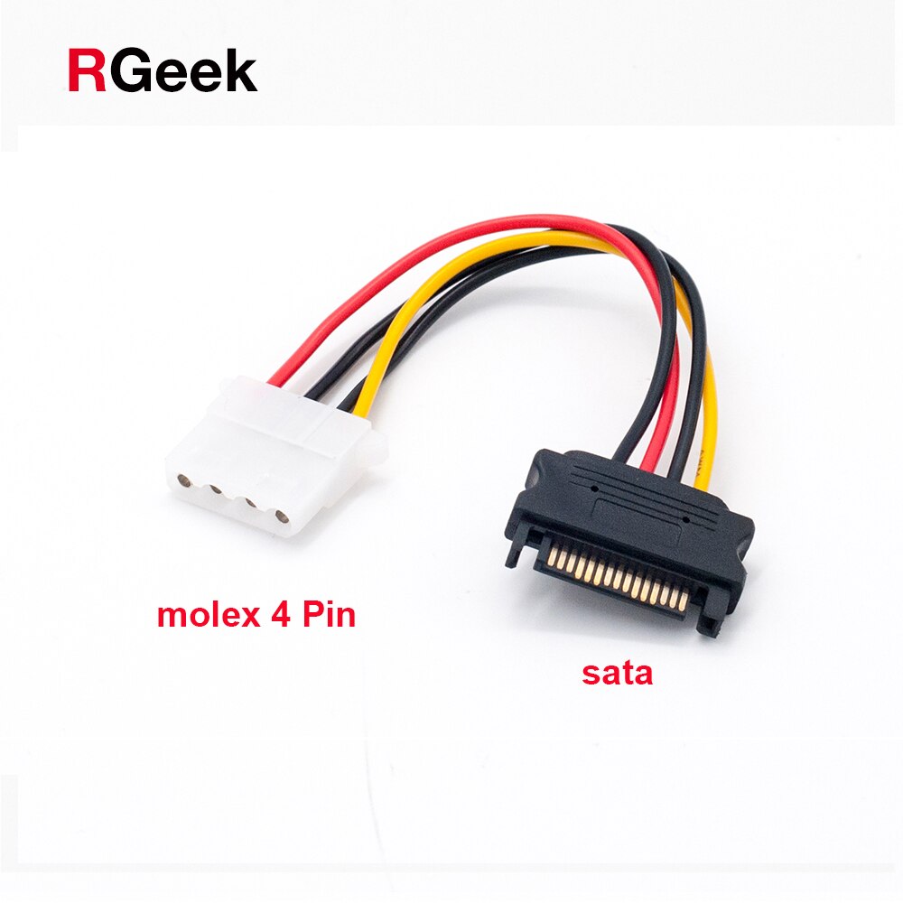 Power Serial RGEEK 15 Pin Serial SATA Male to Molex LP4 Female ... – Grandado