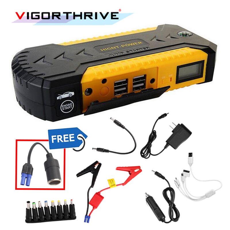 car jump starter power bank 12v emergency car battery booster Multi-function car starter start