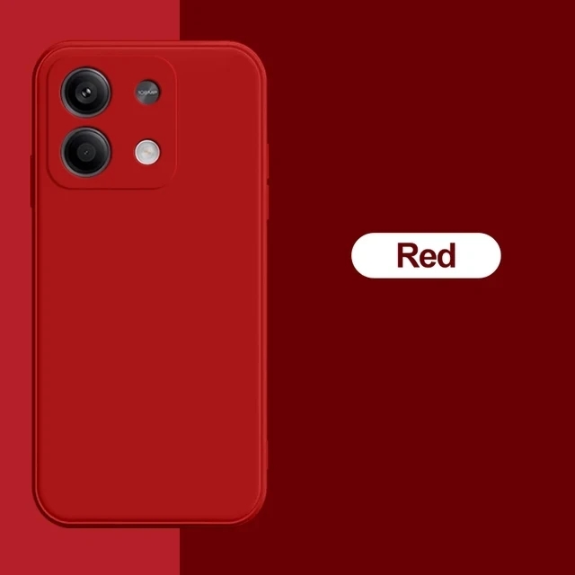 Custodia redmi note 13 pro 4g in silicone liquido morbido tpu quadrato per xiaomi redmi note 13, note 13 pro plus, note 13 pro 4g.