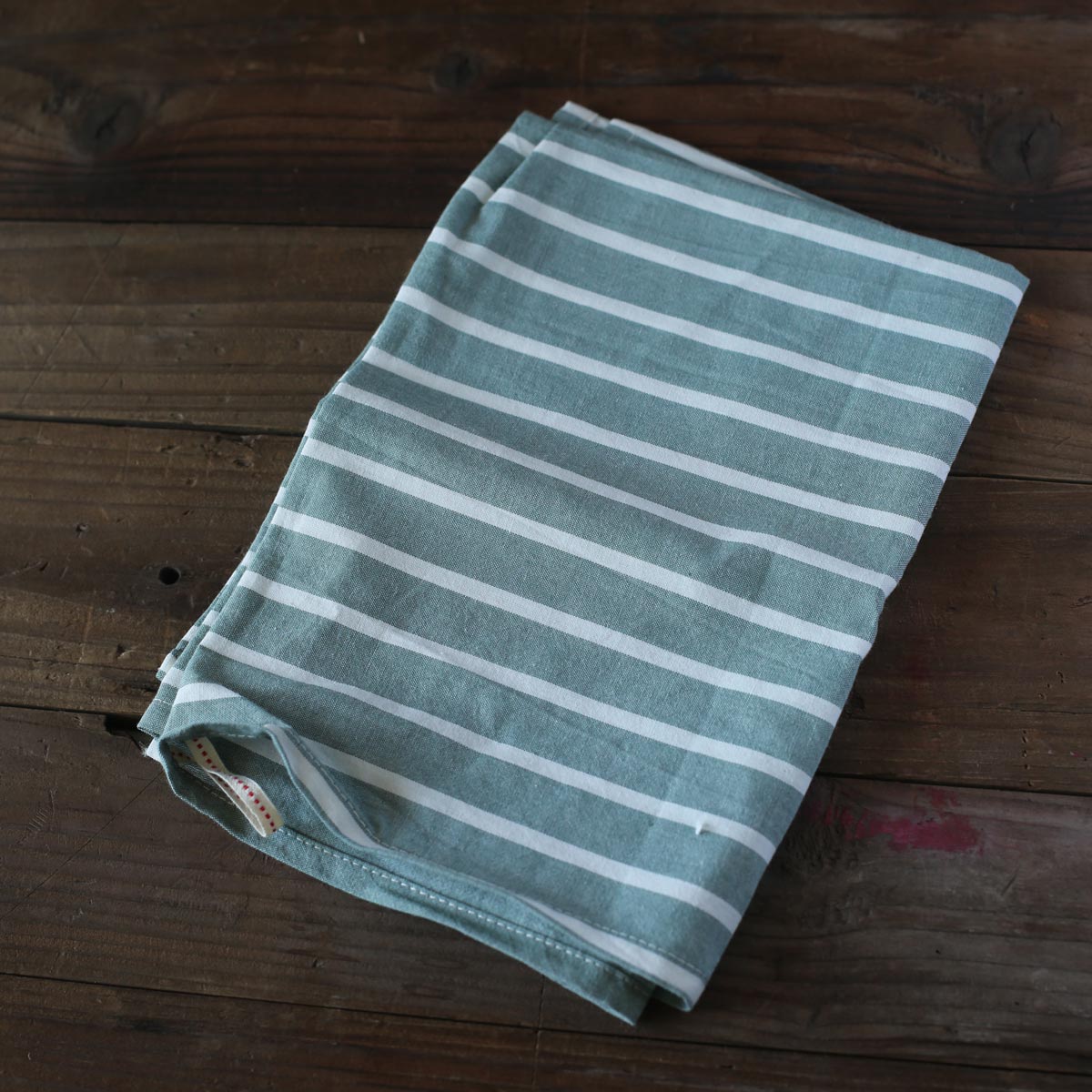 Cotton Table Napkin Plaid Cloth Napkins Striped Checkered Tea Towel Kitchen Dinner Restaurant Food Photography Prop: Green Stripe