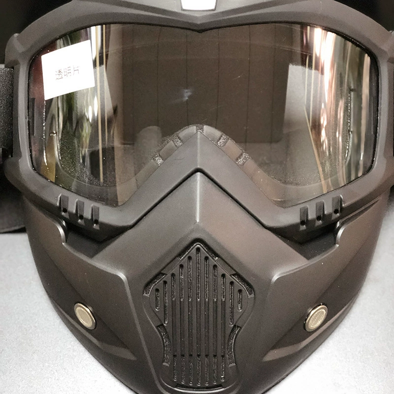 Fahrrad brille Maske Motocross Brille MTB ATV MX UV-Schutz wind dicht Anti-Fog-Schutz abnehmbar verstellbar Gafas Protectoras: Beige