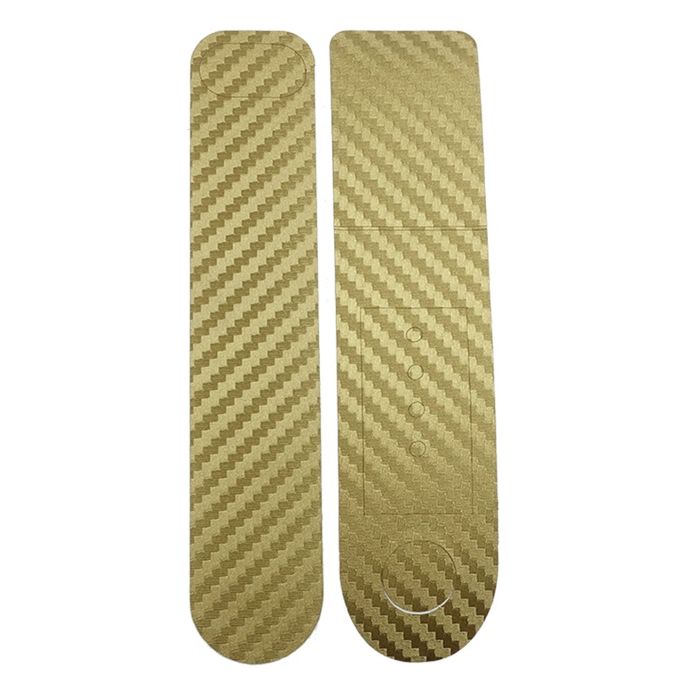 2pcs Carbon Fiber Accelerator Sticker Display Waterproof Protective Film Decals for M365 1S PRO PRO 2 Scooter: Gold