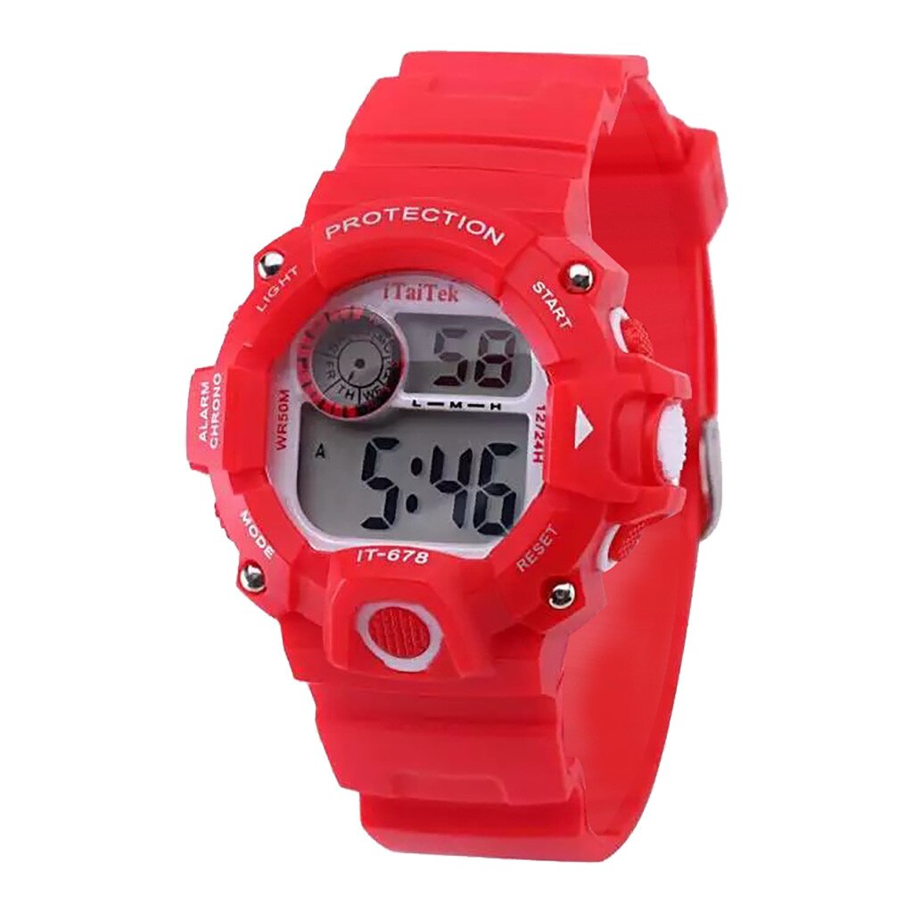 Kids Digitale Horloges Multifunctionele Lichtgevende Waterdichte Sport Horloge Mode Elektronische Horloge Kinderen Klok Horloges: I