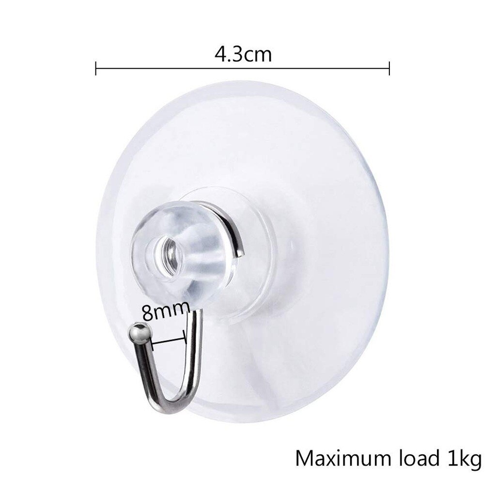 HOME SO Zuignaphaken voor douche, badkamer, keuken, glazen deur, spiegel, tegels, luffa, handdoek, mantel, badjas-haakhouder om op te hangen, tot 6,8 kg, waterdicht en roestvrij, matzwart (2 stuks