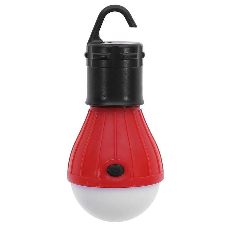 mini utendørs 3 ledet 800lm camping telt pære lys nødlampe utendørs underholdning telt pære belysning: Rød