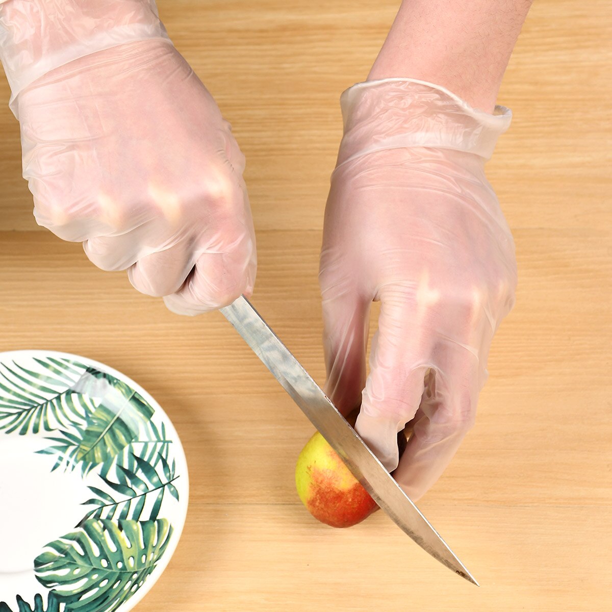 100 Uds guantes de vinilo cocina guantes de PVC de las yemas de los dedos de la pantalla táctil no-slip Anti-sudor de las yemas de los dedos Ultra-Delgado móvil guantes para la punta de los dedos