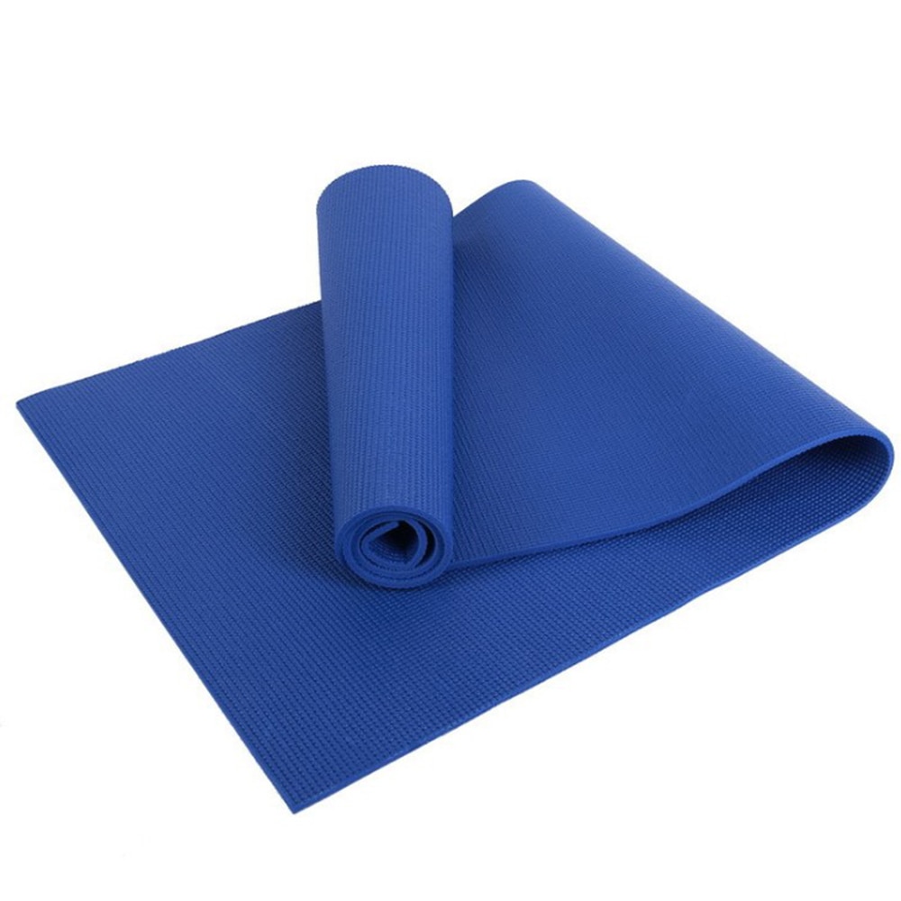 Gfitness yogamåtte , 4mm pvc materiale pilates pude med slynge og taske til begyndere piger og kvinder, skridsikker ikke giftig træning