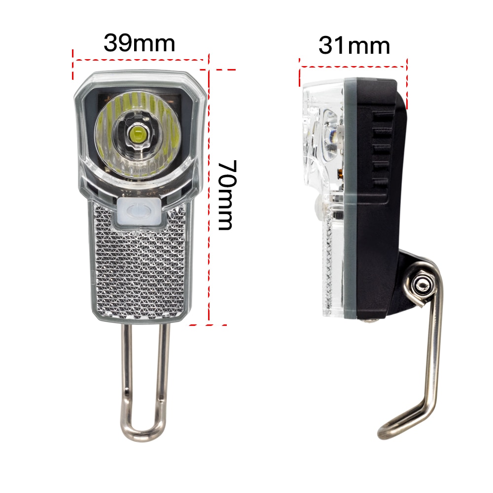 Światło rowerowe wsquore przednie światło roweru użyj 2 szt. Baterii AAA robić bagażnika widelec rowerowy z reflektorem rowerowym lampka ostrzegawcza