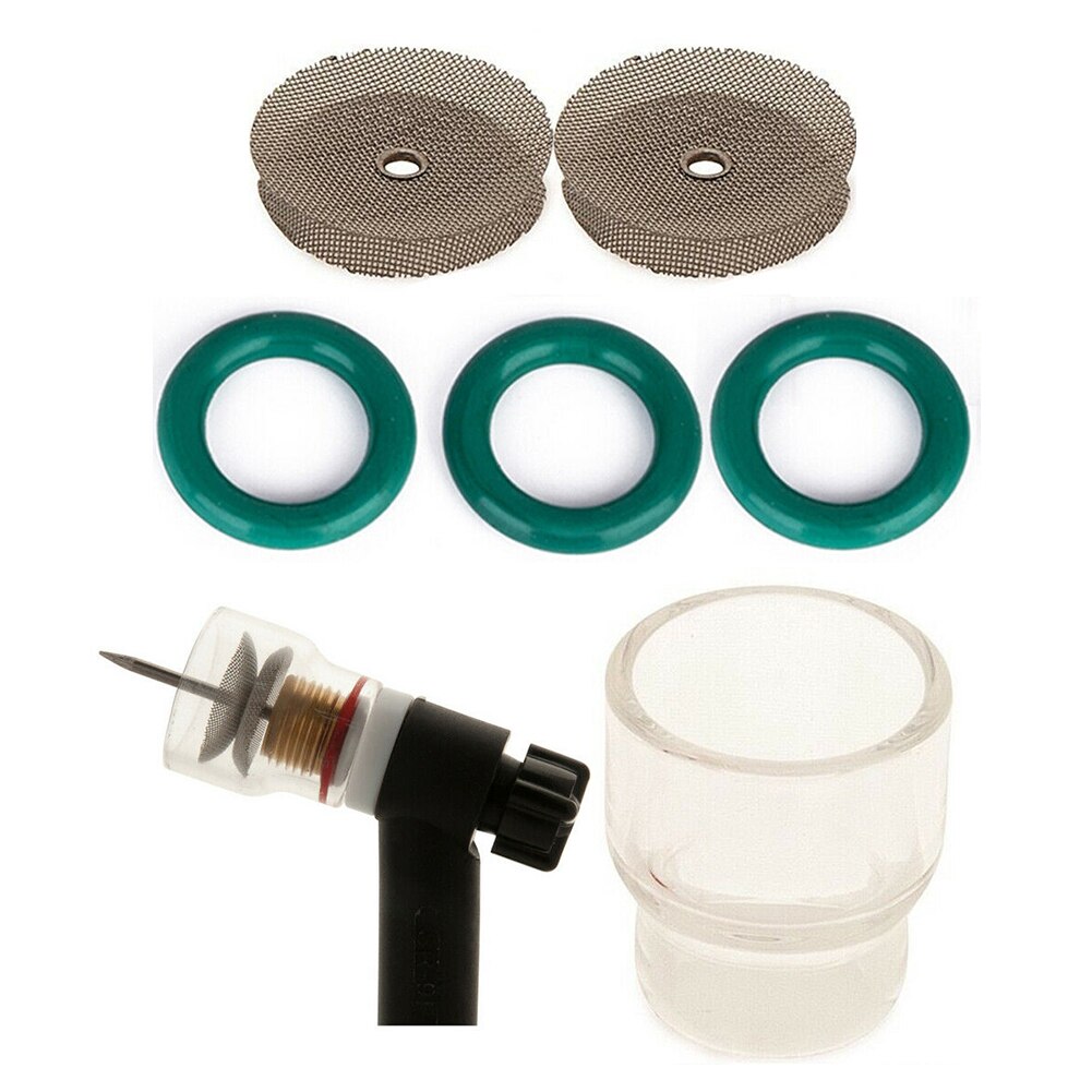 6 stuks  #12 glazen pyrex beker tig lasbrander gasmondstukken voor wp -9 wp-17 kit duurzaam