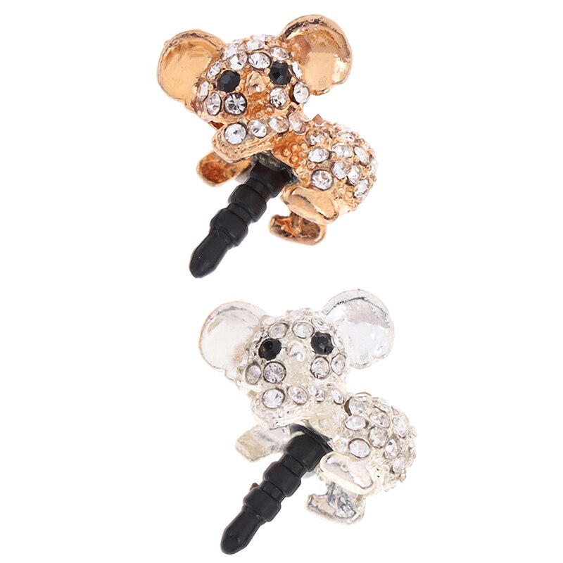 1PC mignon Koala écouteur poussière prise anti-poussière bouchons pour 3.5mm écouteur téléphone portable accessoires