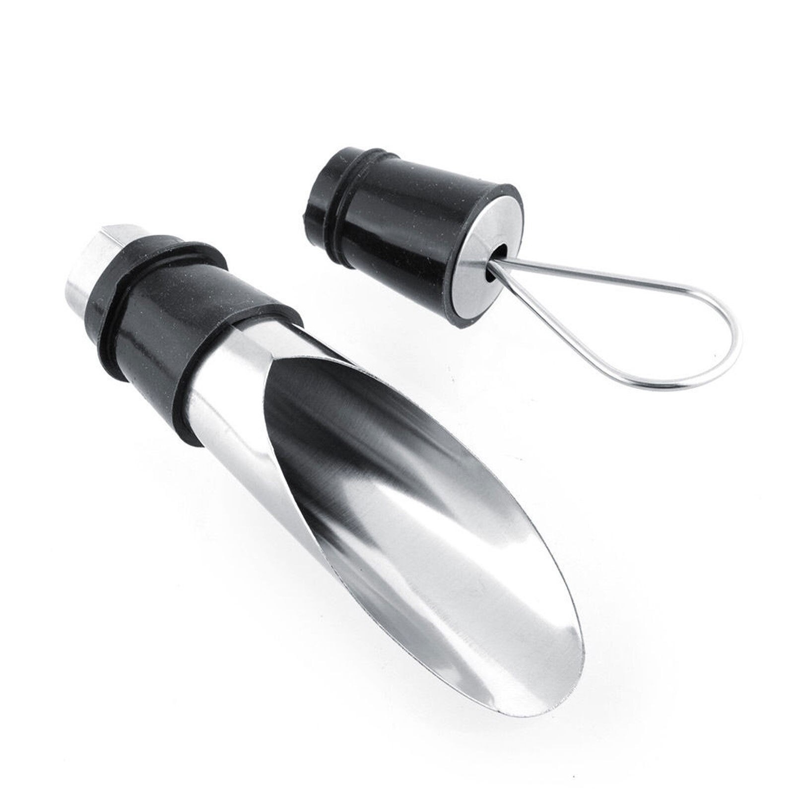 Vacuum Sealed Pumps Red Wine Bottle Stopper Cap Funnel Pourer Stainless Steel