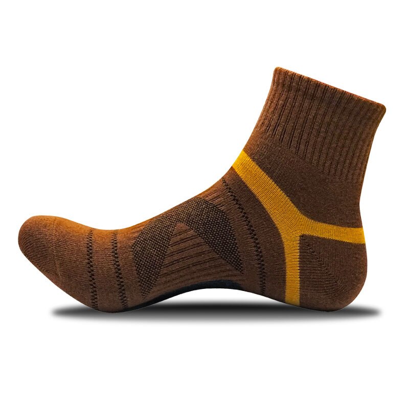 Calcetines de compresión para hombre, medias tobilleras de algodón, de lana merina negra, para deportes de baloncesto: 01