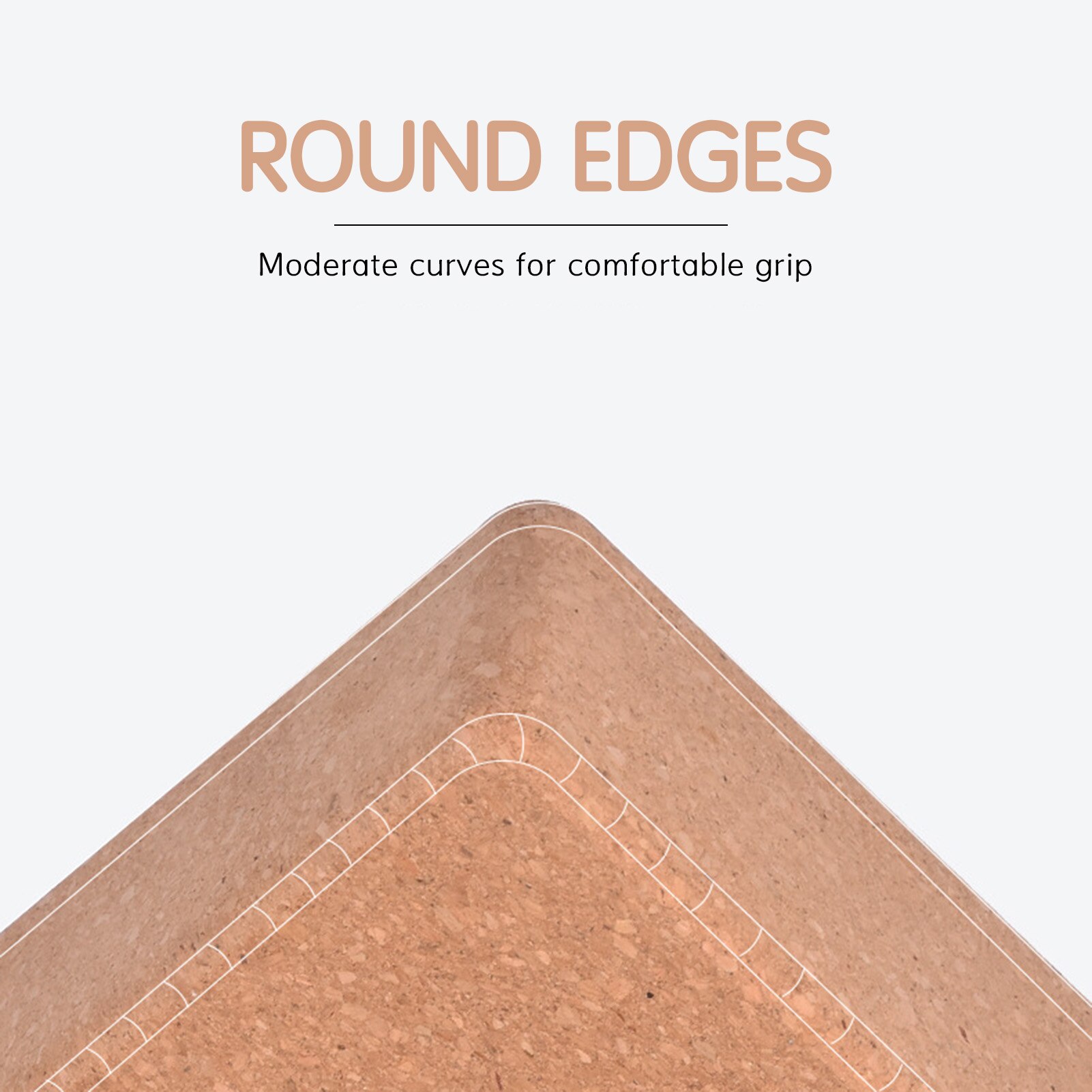 Yoga Blocks Cork Brick Non-Slip High Density Wood Improve Strength Enhance Stability Balance for Yoga Pilates Fitness Home Gym