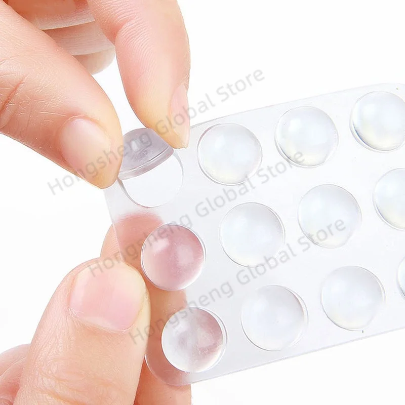 Selbstklebender Türstopper, transparente Gummi-Möbelpolster, mehrere Spezifikationen, Dämpfer, Puffer, Schrankstoßstangen, Silikonschutz
